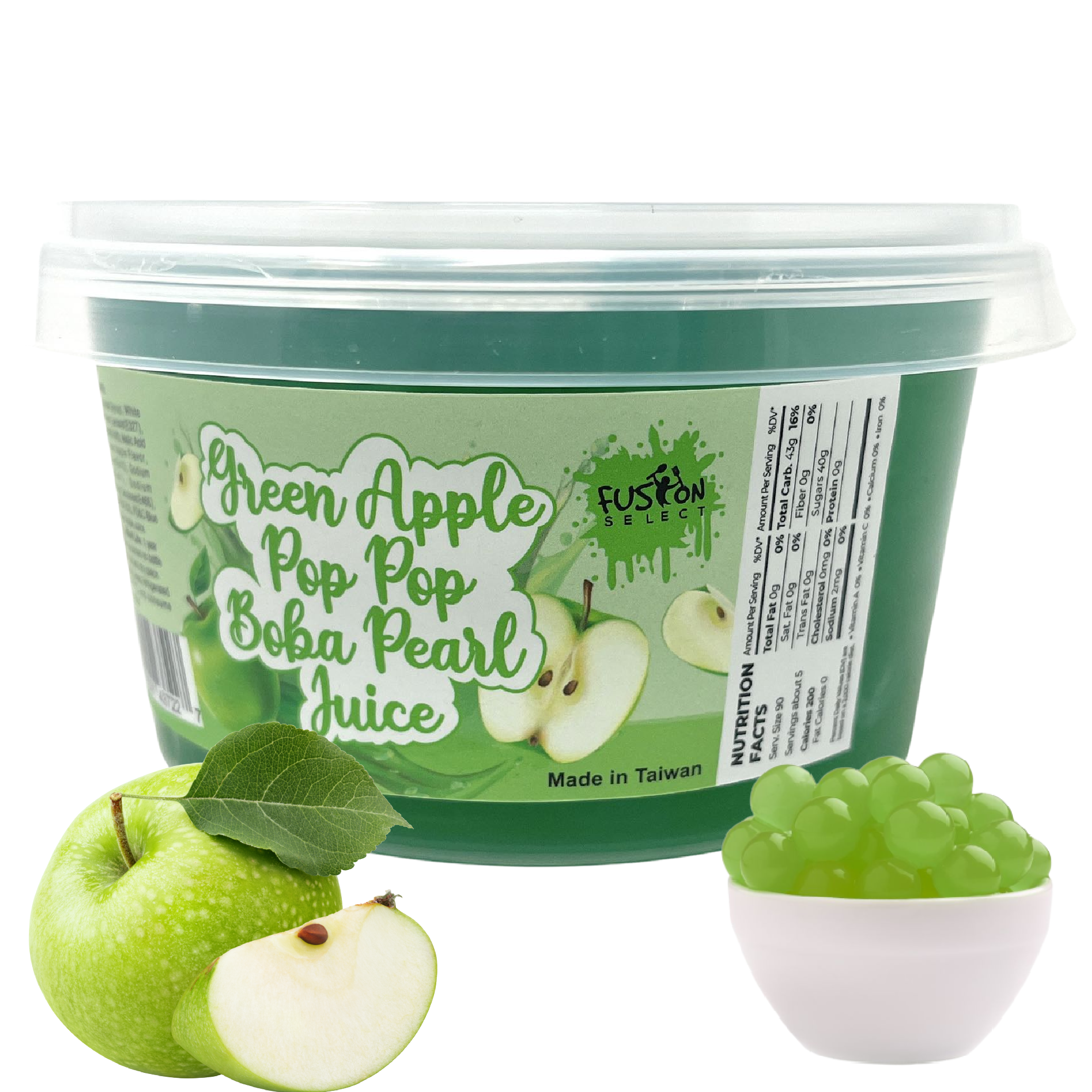 Fusion Select Boba Bursting Bobaz – Green Apple Flavor